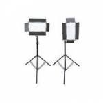 Lishuai LED508ASK-2 (LED508ASk 2) 2x Head Bi Colour LED light with Sony NP-F Mount. Lishuai LED508ASK-2 (LED508ASk 2) 2x Head Bi Colour LED light with Sony NP-F Mount.
