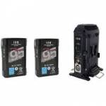 IDX ED-C95/2X (EDC952X) 2x ENDURA DUO-C95 Batteries and 1x VL-2X Charger with AC Adaptor (36W) IDX ED-C95/2X (EDC952X) 2x ENDURA DUO-C95 Batteries and 1x VL-2X Charger with AC Adaptor (36W)