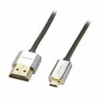Lindy CROMO Slim High Speed HDMI to Micro HDMI Cable with Ethernet - 0.5m (p/n 41680) Lindy CROMO Slim High Speed HDMI to Micro HDMI Cable with Ethernet - 0.5m (p/n 41680)