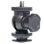 CineDesign CDL-BALLMOUNT-02 lightweight miniature ball-mount with camera accessory shoe base and 1/4inch thread top & bottom CineDesign CDL-BALLMOUNT-02 lightweight miniature ball-mount with camera accessory shoe base and 1/4inch thread top & bottom