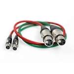 CVP SD-XL-2F (SDXL2F) Audio Mixer Cable 3 pin mini XLR to female XLR - connects balanced XLR outputs to balanced TA3 inputs - two cables red & green (0.5m) CVP SD-XL-2F (SDXL2F) Audio Mixer Cable 3 pin mini XLR to female XLR - connects balanced XLR outputs to balanced TA3 inputs - two cables red & green (0.5m)