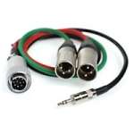 CVP SD-RM15-3.5T (SDRM153.5T) Audio Mixer Cable Hirose 10 way Male to 2 X MXLR & 3.5mm Jack Camera Tail Set for Sound Devices 552 Mixer (0.5m) CVP SD-RM15-3.5T (SDRM153.5T) Audio Mixer Cable Hirose 10 way Male to 2 X MXLR & 3.5mm Jack Camera Tail Set for Sound Devices 552 Mixer (0.5m)