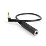 CVP SD-XL-14 (SDXL14) Audio Mixer Cable right angled 3.5mm Jack to 1/4 Jack socket for headphone extension (0.3m) CVP SD-XL-14 (SDXL14) Audio Mixer Cable right angled 3.5mm Jack to 1/4 Jack socket for headphone extension (0.3m)