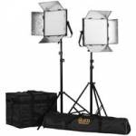 Ikan LW10-2PT-KIT (LW102PTKIT) Kit with 2x Lyra Daylight 1x1 LED Soft Lights Ikan LW10-2PT-KIT (LW102PTKIT) Kit with 2x Lyra Daylight 1x1 LED Soft Lights