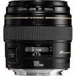Canon EF 100mm f/2 USM fixed focal lens (p/n 2518A012AA) Canon EF 100mm f/2 USM fixed focal lens (p/n 2518A012AA)