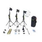 Dedolight KD3S (KD-3S) 3 head 150w standard dimmer kit with soft case Dedolight KD3S (KD-3S) 3 head 150w standard dimmer kit with soft case