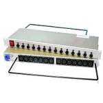 Bryant Broadcast NDU 114P (NDU114P) 14 way IEC PowerCon inlet bi-colour LED mains distribution unit Bryant Broadcast NDU 114P (NDU114P) 14 way IEC PowerCon inlet bi-colour LED mains distribution unit