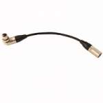 Male XLR to Right Angle Female XLR Cable Male XLR to Right Angle Female XLR Cable