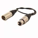CVP XLR Male to Female with thin cable - 16 inch Length CVP XLR Male to Female with thin cable - 16 inch Length