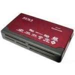50-In-1 USB 2.0 Card Reader 3.5 External - Red USB 2.0 interface 50-In-1 USB 2.0 Card Reader 3.5 External - Red USB 2.0 interface