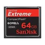 Sandisk SDCFX-064G-X46 (SDCFX064GX46) 64GB CF Extreme 60 MB/s Compact Flash Card Sandisk SDCFX-064G-X46 (SDCFX064GX46) 64GB CF Extreme 60 MB/s Compact Flash Card