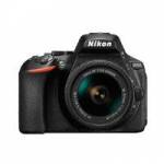 Nikon D5600 24.2 Megapixel DX-Format Digital SLR Camera with 18-55mm f3.5-5.6G VR Lens (p/n VBA500K001) Nikon D5600 24.2 Megapixel DX-Format Digital SLR Camera with 18-55mm f3.5-5.6G VR Lens (p/n VBA500K001)