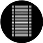rosco 77702 (DHA 238-202) venetian blind (Jules Fisher) gobo in M size (compatible with dedolight projection system) rosco 77702 (DHA 238-202) venetian blind (Jules Fisher) gobo in M size (compatible with dedolight projection system)