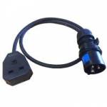 Direct Cables 16A Male to 13A Female 0.5m Jumper Lead (p/n 669-032) Direct Cables 16A Male to 13A Female 0.5m Jumper Lead (p/n 669-032)