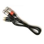 High Quality Cable - XLR3F pair to RCA (phono) pair - 2M High Quality Cable - XLR3F pair to RCA (phono) pair - 2M