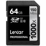 Lexar (LSD64GCRBEU1000) 64GB 1000x Professional SDXC UHS-II Memory Card Lexar (LSD64GCRBEU1000) 64GB 1000x Professional SDXC UHS-II Memory Card