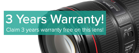 3 year warranty on canon L series Lens 3 year warranty on canon L series Lens