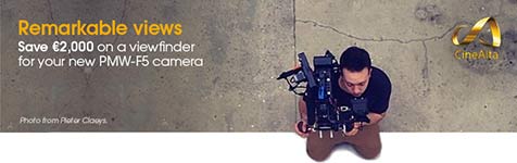 PMW-F5 and viewfinder offer PMW-F5 and viewfinder offer