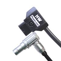 Ex-Showroom Hawk-Woods PC-21R (PC21R) 45cm RED Epic Right Angle Power Cable (PCON to LEMO)