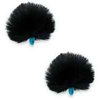 Radius Puffer Urchin Lav Windschutzscheibe, Schaumkern, Schwarz (Paar) (Teilenummer URC-01022) 