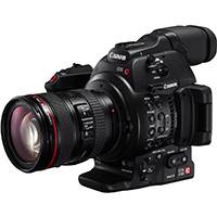 Canon EOS C100 Mark II Super 35mm Digital Cinematography Camcorder installed with Dual Pixel CMOS AF (built in auto focus) with EF 24-105 mm Lens (Canon p/n 2244C004AA)