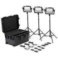 Litepanels Astra IP Half Traveler Trio GM- und VM-Kit mit Standardjoch und UK-Netzteil (Teilenummer 936-0203)