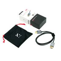 ZILR 4Kp60 Hyper Thin High Speed HDMI Secure Cable with Ethernet (1m / 3.3ft) (p/n ZL-ZRHAA02)