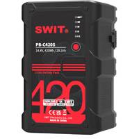 Swit PB-C420S (PBC420S) 420Wh High-Load Heavy-Duty Battery, V-Mount, also ideal for long term use or high power draw lights