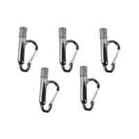 Portabrace CARA-BRNZ5 (CARABRNZ5) Mosquetón Clip de cobre con linterna (juego de cinco)