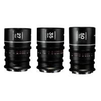 Laowa Nanomorph 27mm, 35mm, 50mm T2.4 1.5X S35 Cine Lens Bundle - Canon RF Mount - Silver (p/n VE273550RFS)