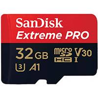 SanDisk 32GB Extreme Pro microSDXC UHS-I Memory Card (p/n SDSQXCG-032G-GN6MA)
