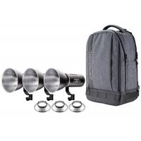 Westcott WES-4933-AG (WES4933AG) L-60-B Kit de sac à dos à 3 lumières LED COB bicolore 60 W