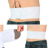 URSA Straps Medium Waist Strap - Big Pouch - White (p/n U-MED-BP-WHT)
