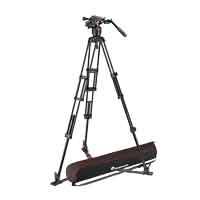 Manfrotto Nitrotech 608 Tripod System with Ground Spreader and Bag - Aluminium MVK608TWINGA (MVK608-TWINGA)