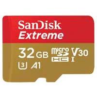 SanDisk 32GB Extreme microSDXC UHS-I Memory Card with SD Adapter (p/n SDSQXAF-032G-GN6MA)
