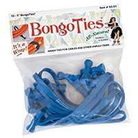 Corbatas Bongo totalmente azules, 10 piezas (n.° de pieza A5-01-B)