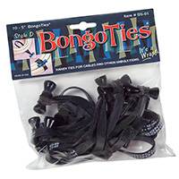 Bongo Ties Obsidian (All Black) 10pc (p/n D5-01-K)
