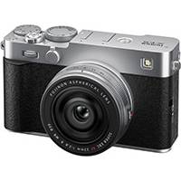 Fujifilm X-E5 spiegellose Kamera mit XF23mm F2.8 R WR-Objektiv – Silber (Teilenummer 16949492)