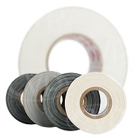 Visual Departures ruban microGAFFER (Micro Gaffer Tape) (paquet de 4) 1 pouce de large x 8 mètres de long - 2 noirs, 1 gris, 1 blanc