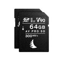 Angelbird AVP064SDMK2V90X2 AV Pro 64GB SDXC UHS-II Class 10 V90 SD Card - 2 Pack