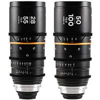 Paquete de 2 lentes con zoom anamórfico Laowa Nanomorph S35 (28-55 mm, 50-100 mm) - Arri PL - Ámbar (p/n VE2850BPLA)