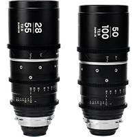 Paquete de 2 lentes con zoom anamórfico Laowa Nanomorph S35 (28-55 mm, 50-100 mm) - Arri PL - Plata (p/n VE2850BPLS)