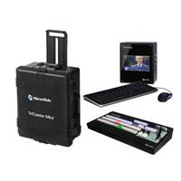 NewTek TriCaster Mini Advanced HD-4 SDI Paquete multiestándar con Mini Advanced HD-4 SDI, TriCaster Mini CS y estuche de viaje personalizado NewTek