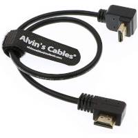 Alvins Cables 90 Degrees Up HDMI to Right Angle Down HDMI L Shape Cable for Z-CAM to Portkeys BM5 Monitor - 45cm (p/n B07ZPRRN5H) 