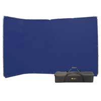 Ikan BD-13F-BLU (BD13FBLU) 13.1ft Portable Panoramic Chroma Key Backdrop (Blue)