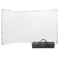 Ikan BD-13F-WHT (BD13FWHT) 13.1ft Portable Panoramic Backdrop (White)