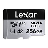 Lexar 256GB SILVER PLUS microSDXC UHS-I Memory Card (p/n LMSSIPL256G-BNANG)