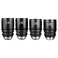 Laowa Nanomorph 1.5X Anamorphic LF 4 Lens Bundle - 32, 42, 55, 85mm - PL/EF Mount - Amber Flare (p/n VE32425585PLEFA)