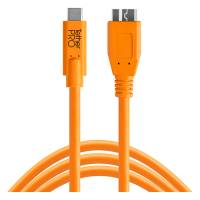 Tether Tools TetherPro USB-C to 3.0 Micro-B Cable - High Visibility Orange - 15ft (p/n CUC3315-ORG)
