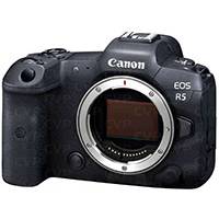 Cámara sin espejo Canon EOS R5 de fotograma completo de 45 megapíxeles con vídeo 4K/8K - Solo cuerpo (p/n 4147C025)